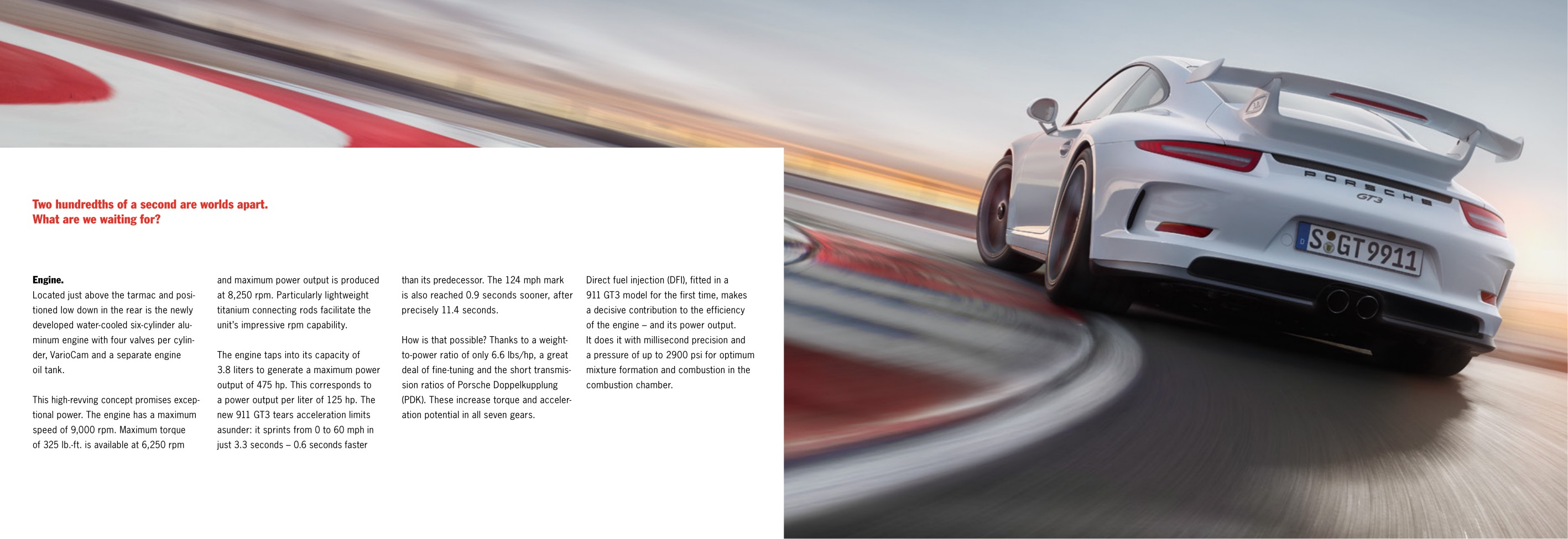 2014 Porsche 911 GT3 Brochure Page 47